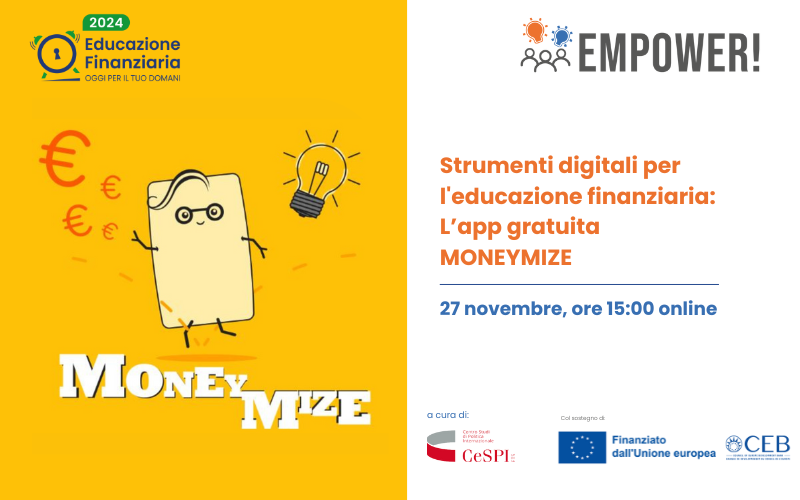 Strumenti digitali per l'educazione finanziaria: L’app gratuita MONEYMIZE